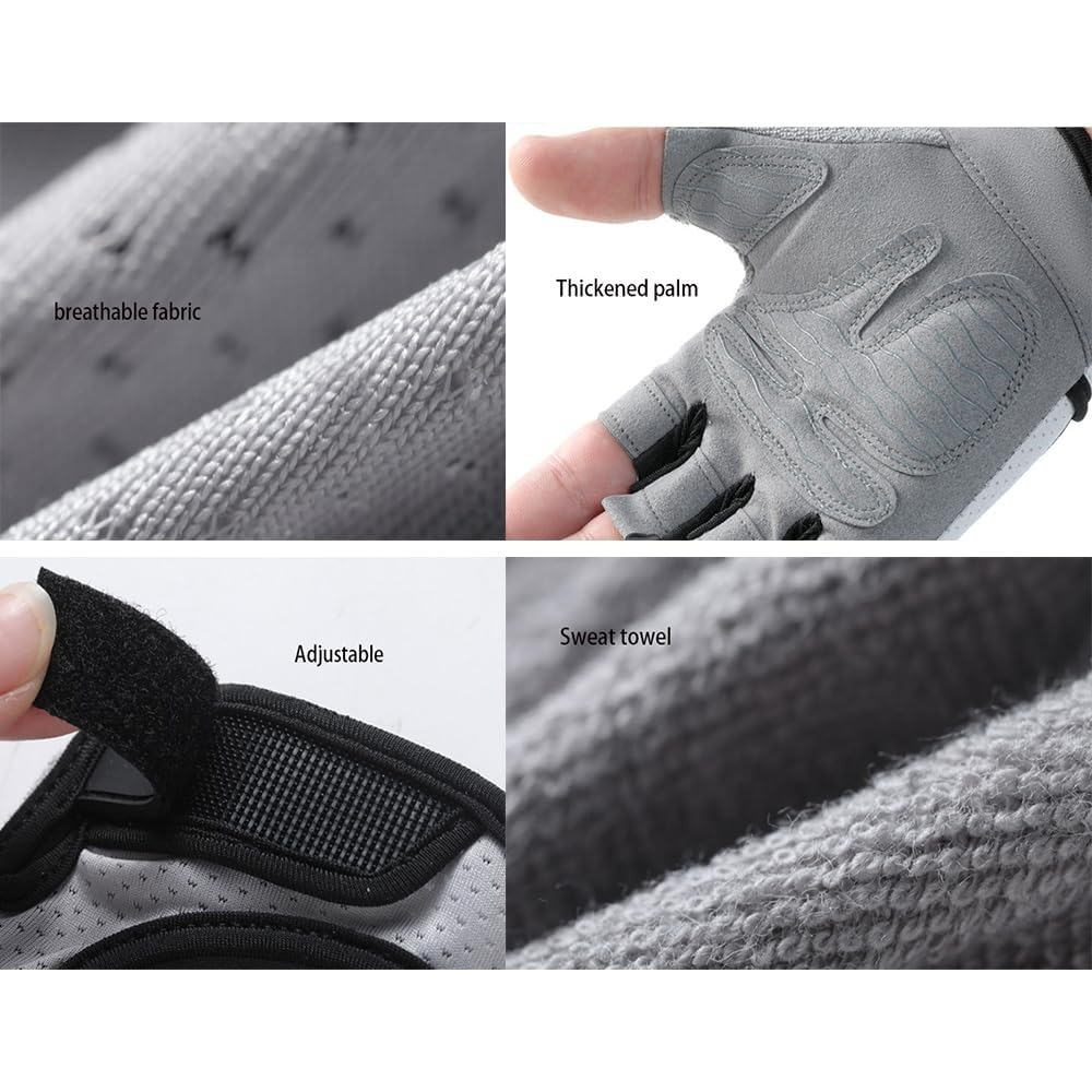 Cycling Glove Padded - Luvas de Treino Sem Dedos para