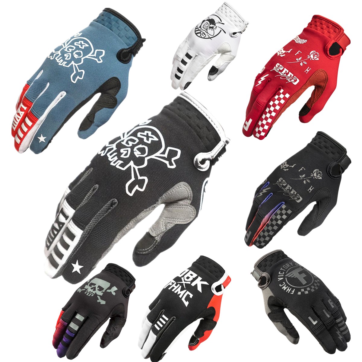 Cycling Glove Padded - Fh mx luvas de tela sensível