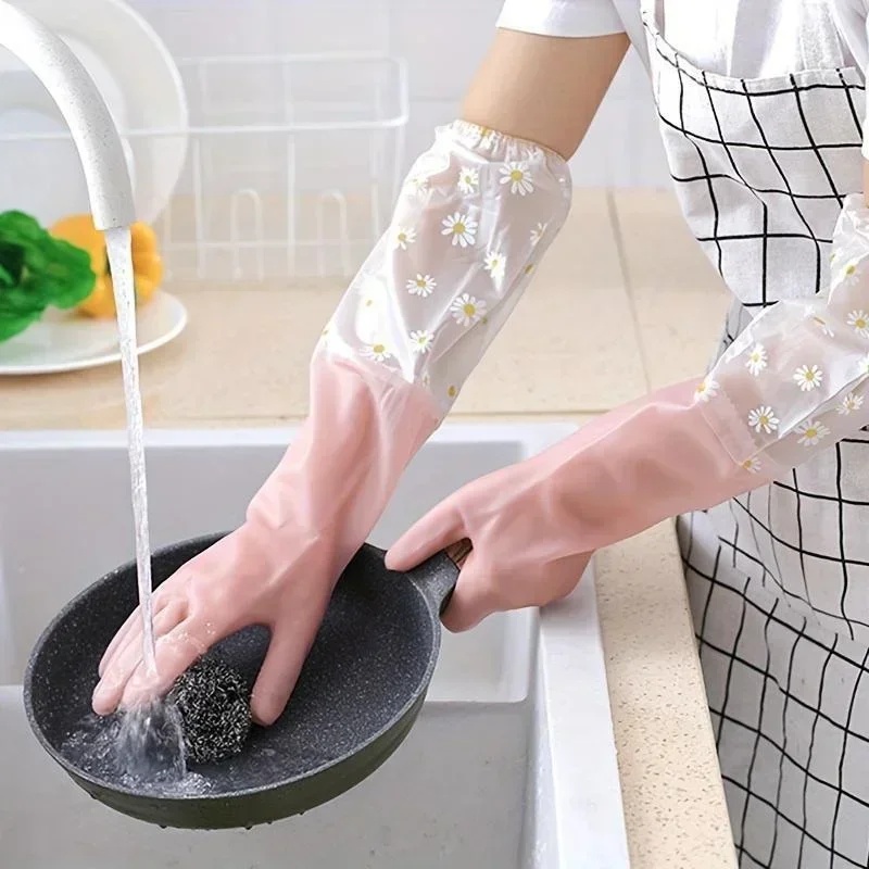 Rubber Glove Cleaning - Luvas de Borracha de Manga Longa