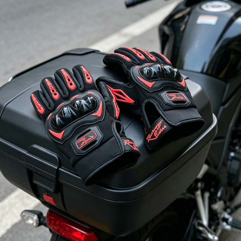 Motorcycle Glove Knuckle - Luvas masculinas para motocicleta, luvas de