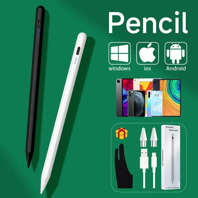 Touchscreen Glove Capacitive - Caneta stylus para apple pencil com
