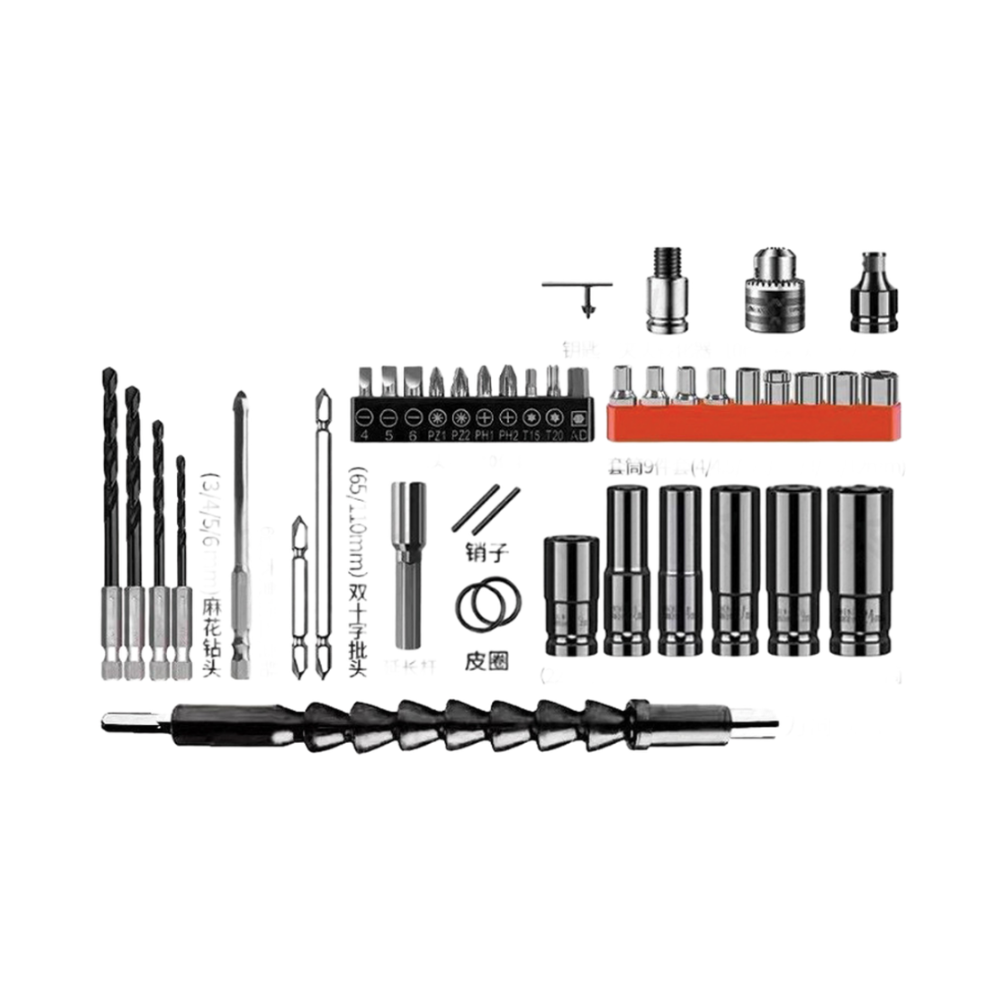Work Glove Impact - Conjunto de soquetes de 42 peças