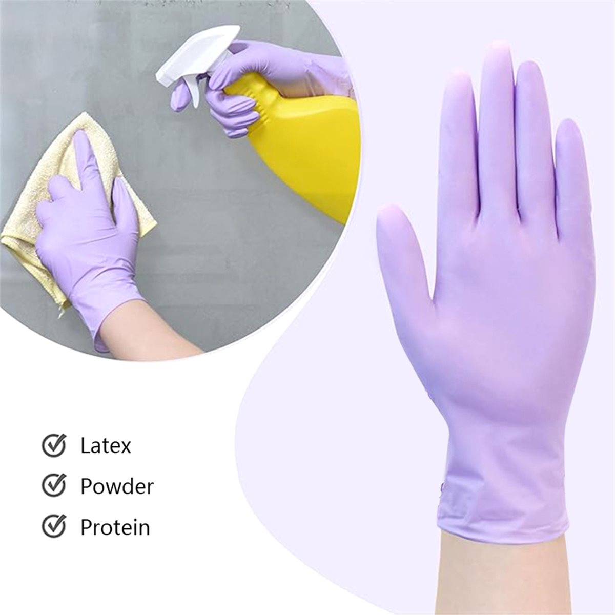 Exam Glove Nitrile - Alta qualidade 100 pçs luvas de