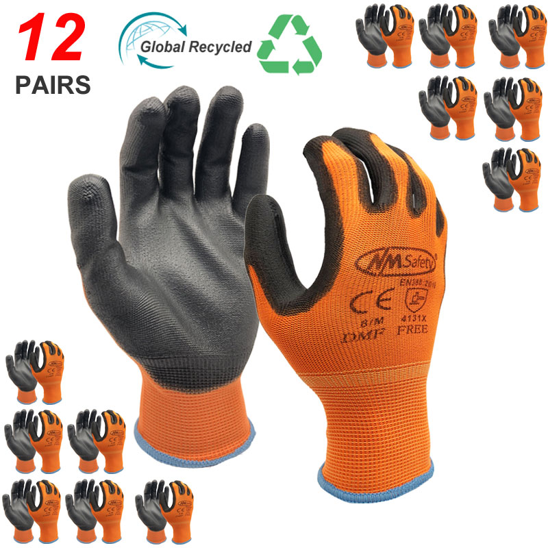 Nitrile Mechanic Glove - Nmsafety 12 pares luvas de trabalho