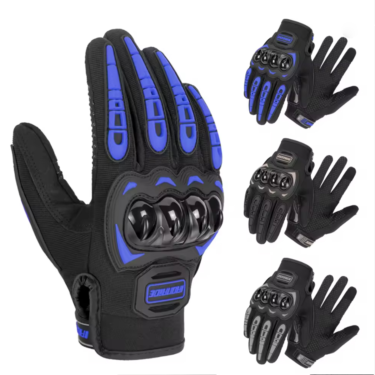 Motorcycle Glove Knuckle - Luvas de Motocicleta Masculinas com Tela