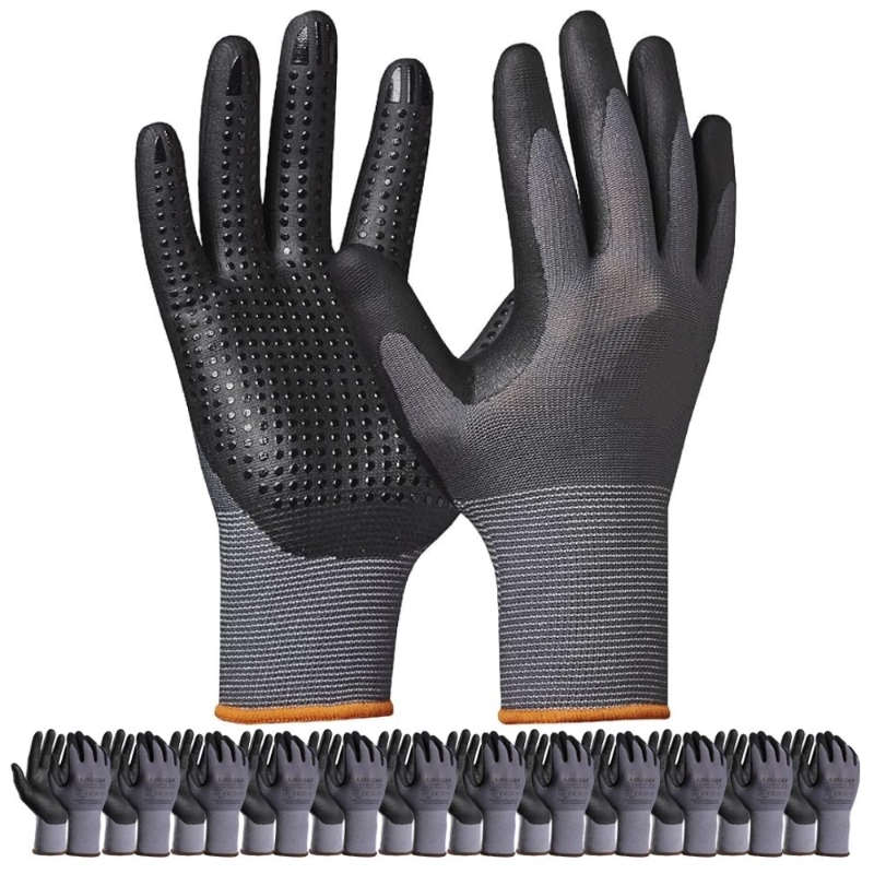 Nitrile Mechanic Glove - Luvas de trabalho de segurança revestidas