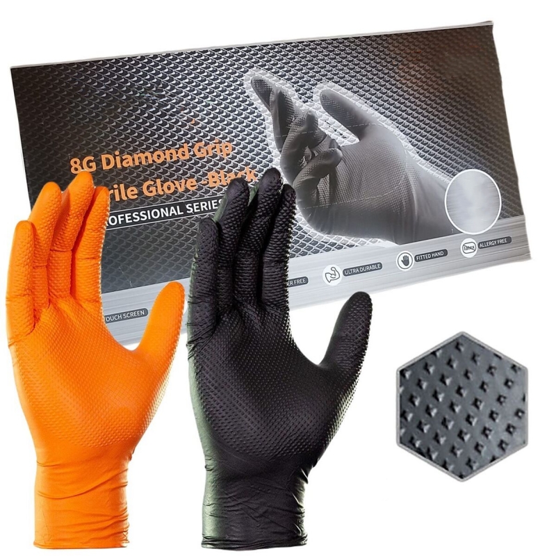 Nitrile Mechanic Glove - Luvas de trabalho de segurança resistentes,