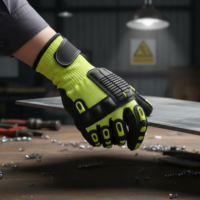 Work Glove Impact - Luva de segurança resistente a cortes,