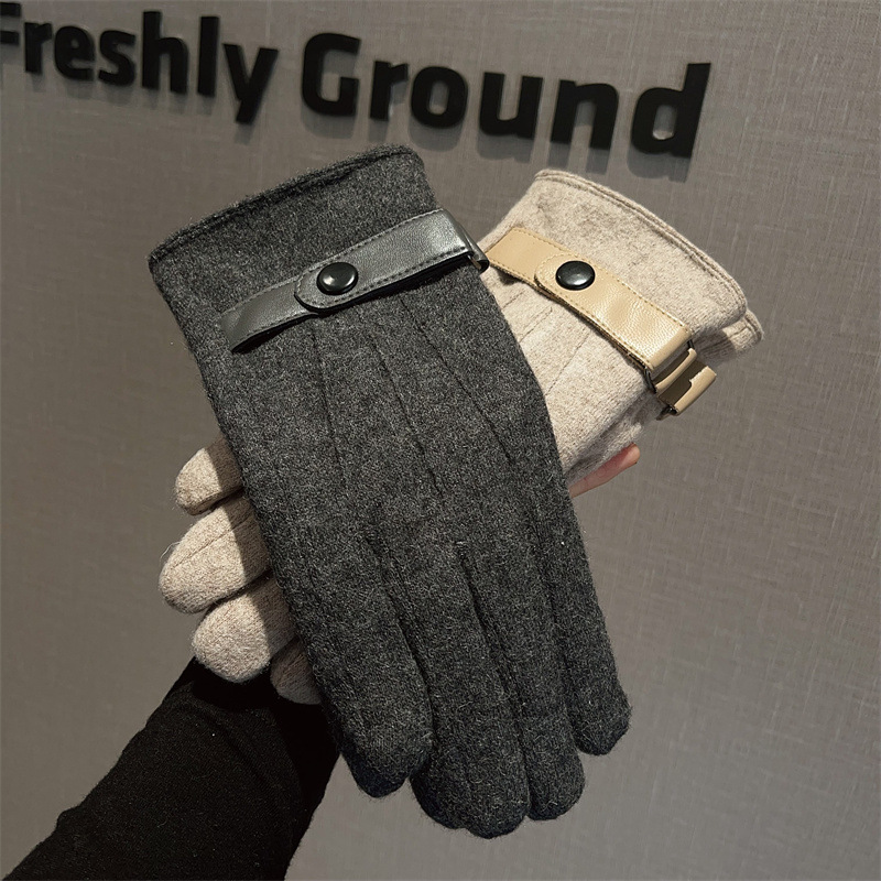 Luvas masculinas de lã com for - Wool Glove Lined avaliação e preço