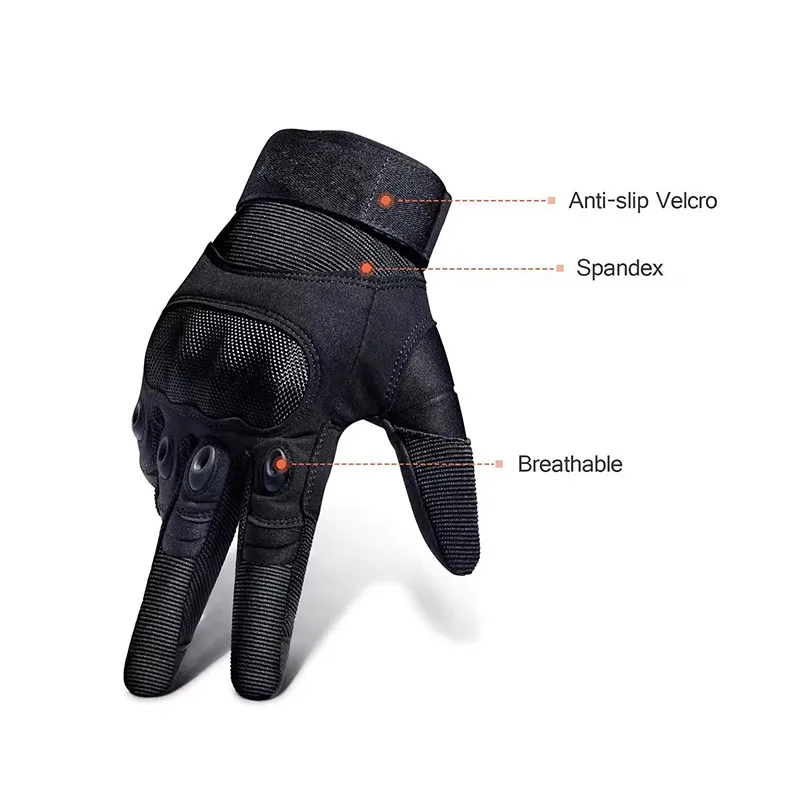 Luvas táticas de dedo completo - Motorcycle Glove Knuckle avaliação e preço
