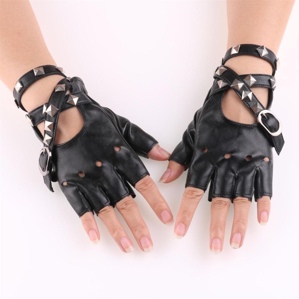 Unisex Fingerless Driving PU L - Leather Driving Glove avaliação e preço