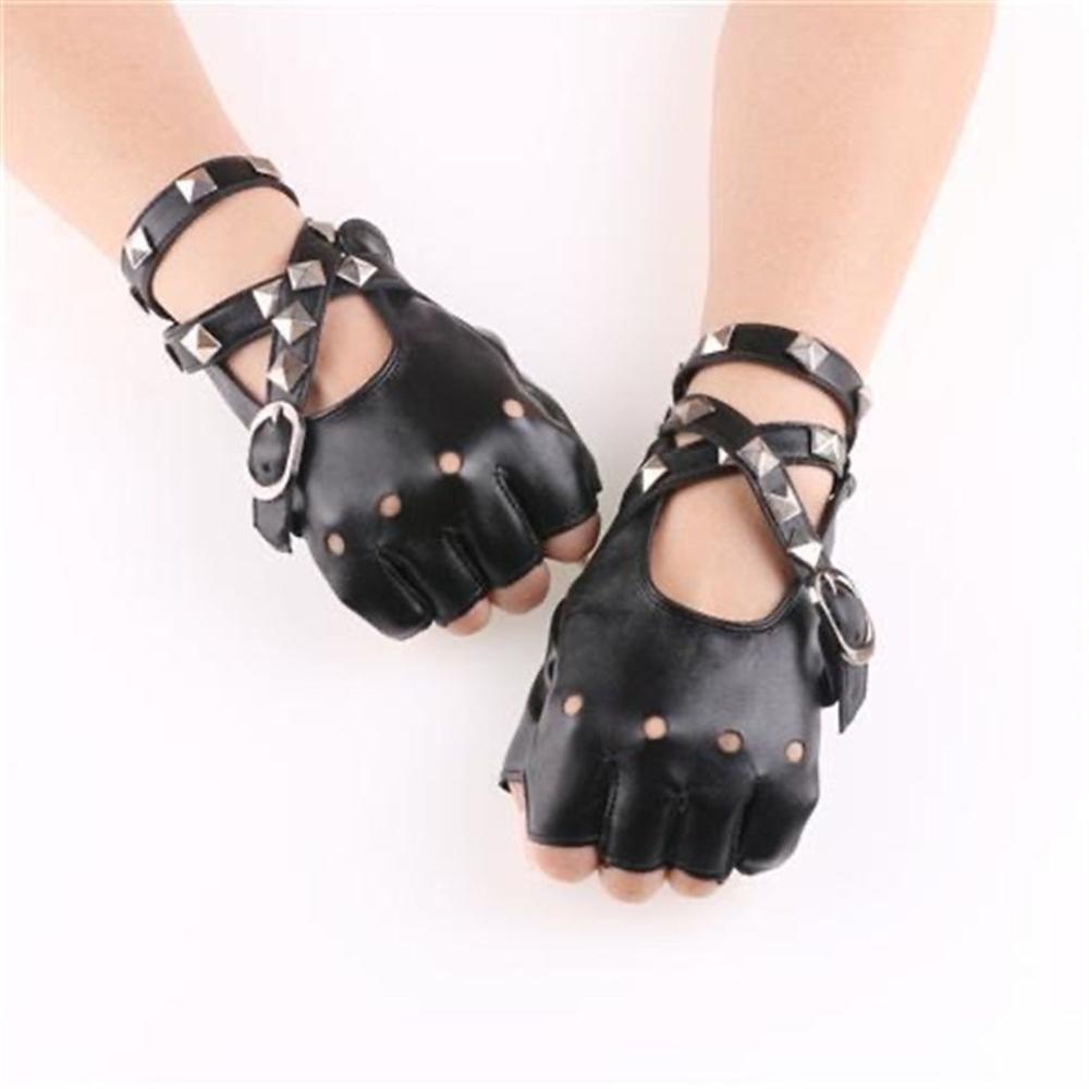Unisex Fingerless Driving PU L - Leather Driving Glove avaliação e preço
