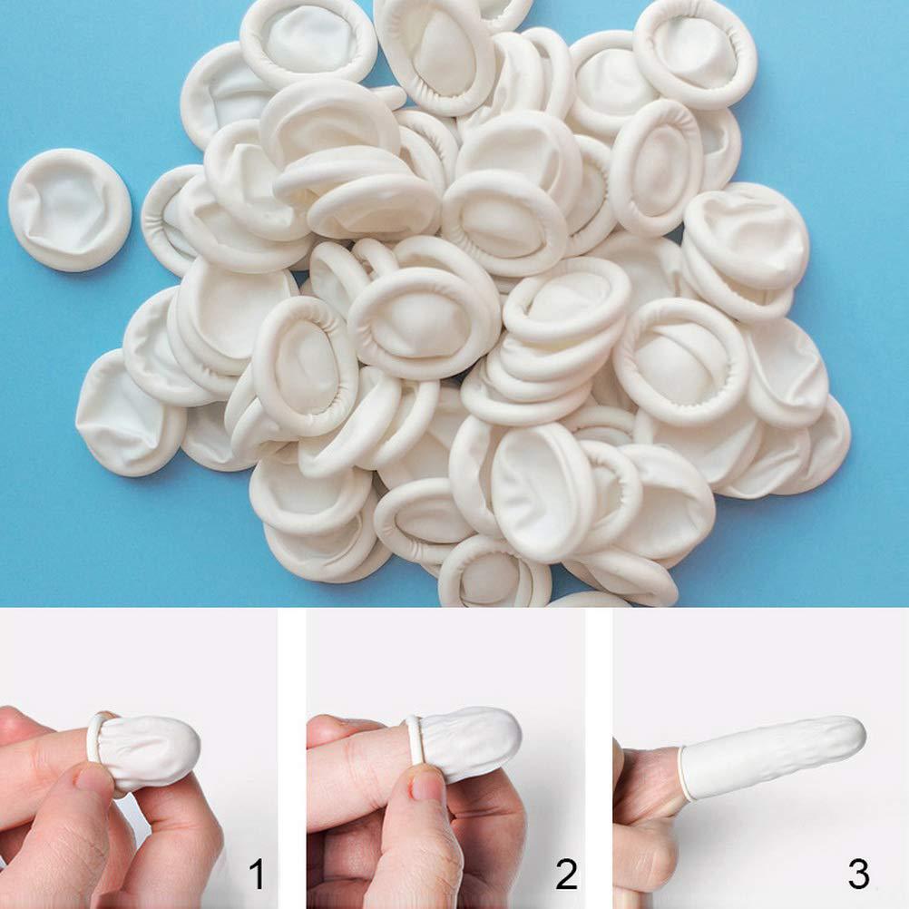 100/200PCS Protetores de Dedo  - Latex Disposable Glove avaliação e preço