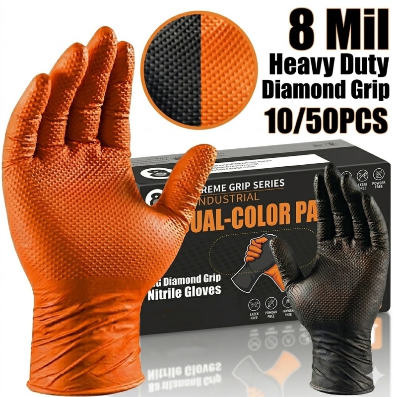 Luvas de Nitrilo Laranja Refor - Nitrile Mechanic Glove avaliação e preço