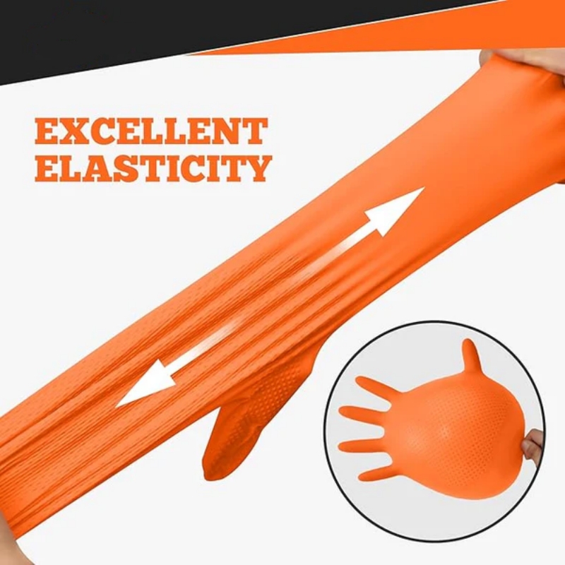 Luvas de Nitrilo Laranja Refor - Nitrile Mechanic Glove avaliação e preço