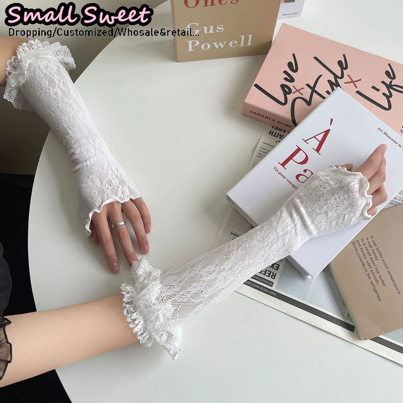 Luvas Femininas Brancas Estilo - Fingerless Glove Knit avaliação e preço