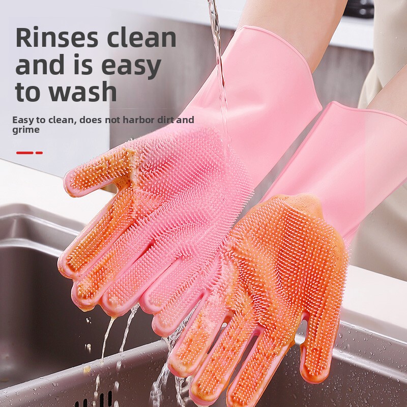 Luvas de Silicone para Lavar L - Dish Glove Rubber avaliação e preço