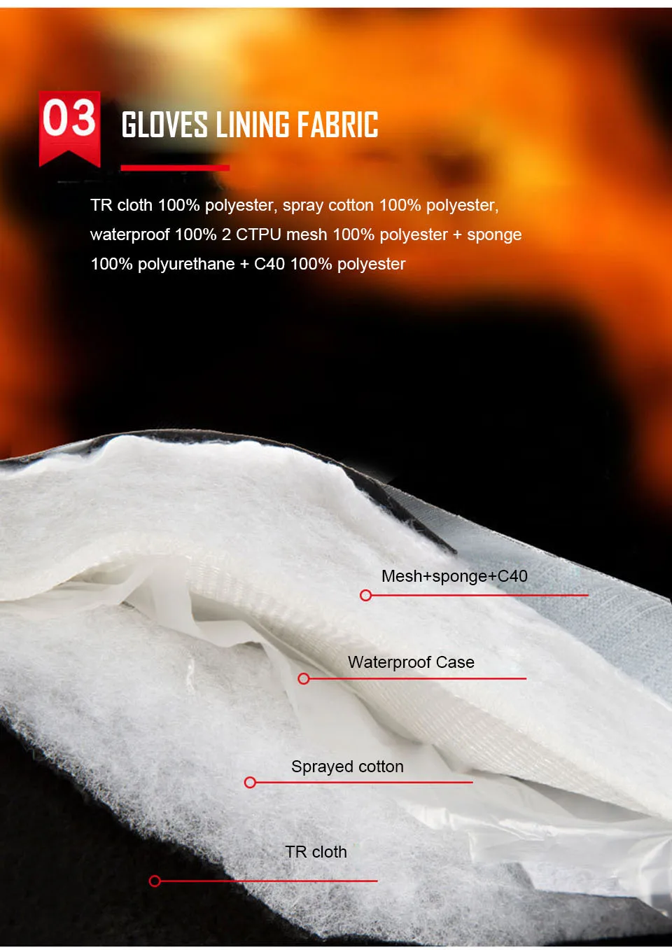 Luvas térmicas elétricas do aq - Ski Glove Waterproof avaliação e preço