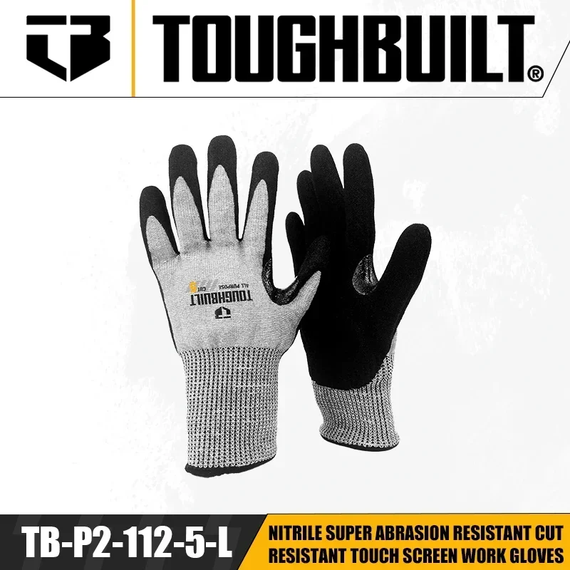 TOUGHBUILT TB-P2-112-5-L Nitri - Nitrile Mechanic Glove avaliação e preço