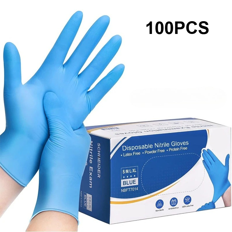 100PCS Luvas Descartáveis de N - Nitrile Mechanic Glove avaliação e preço