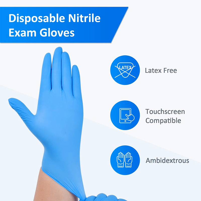 100PCS Luvas Descartáveis de N - Nitrile Mechanic Glove avaliação e preço