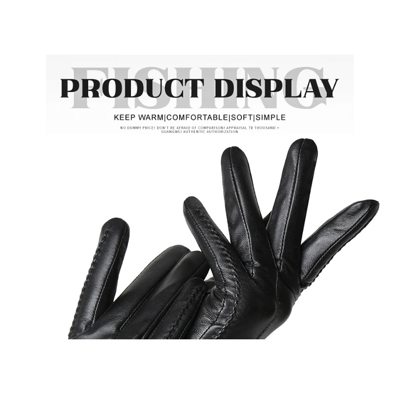 Luvas de pele de carneiro femi - Leather Driving Glove avaliação e preço
