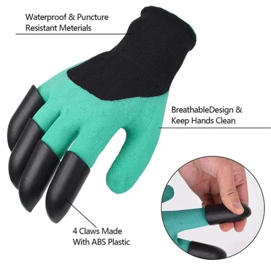 1 par de luvas de jardinagem c - Gardening Glove Waterproof avaliação e preço