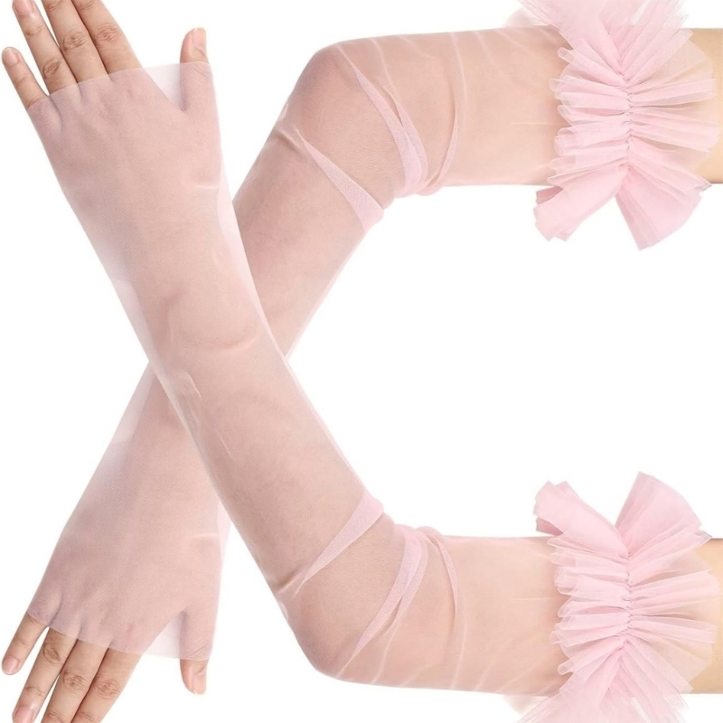 Elegante casamento transparent - Fingerless Glove Knit avaliação e preço