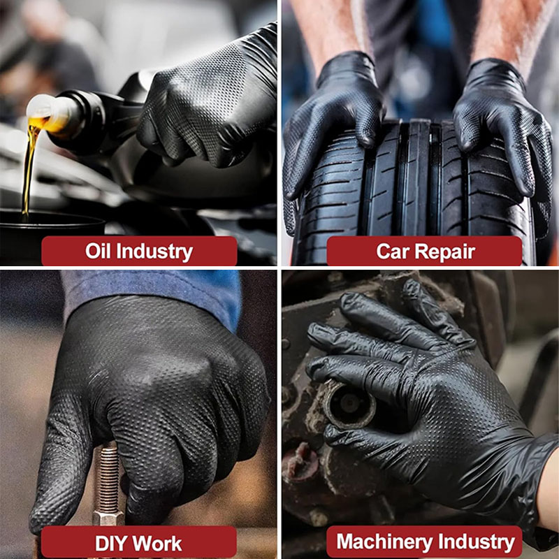 Luvas de nitrilo descartáveis  - Nitrile Mechanic Glove avaliação e preço