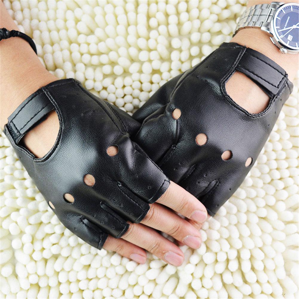 Luvas Unissex Meio Dedo de Cou - Leather Driving Glove avaliação e preço