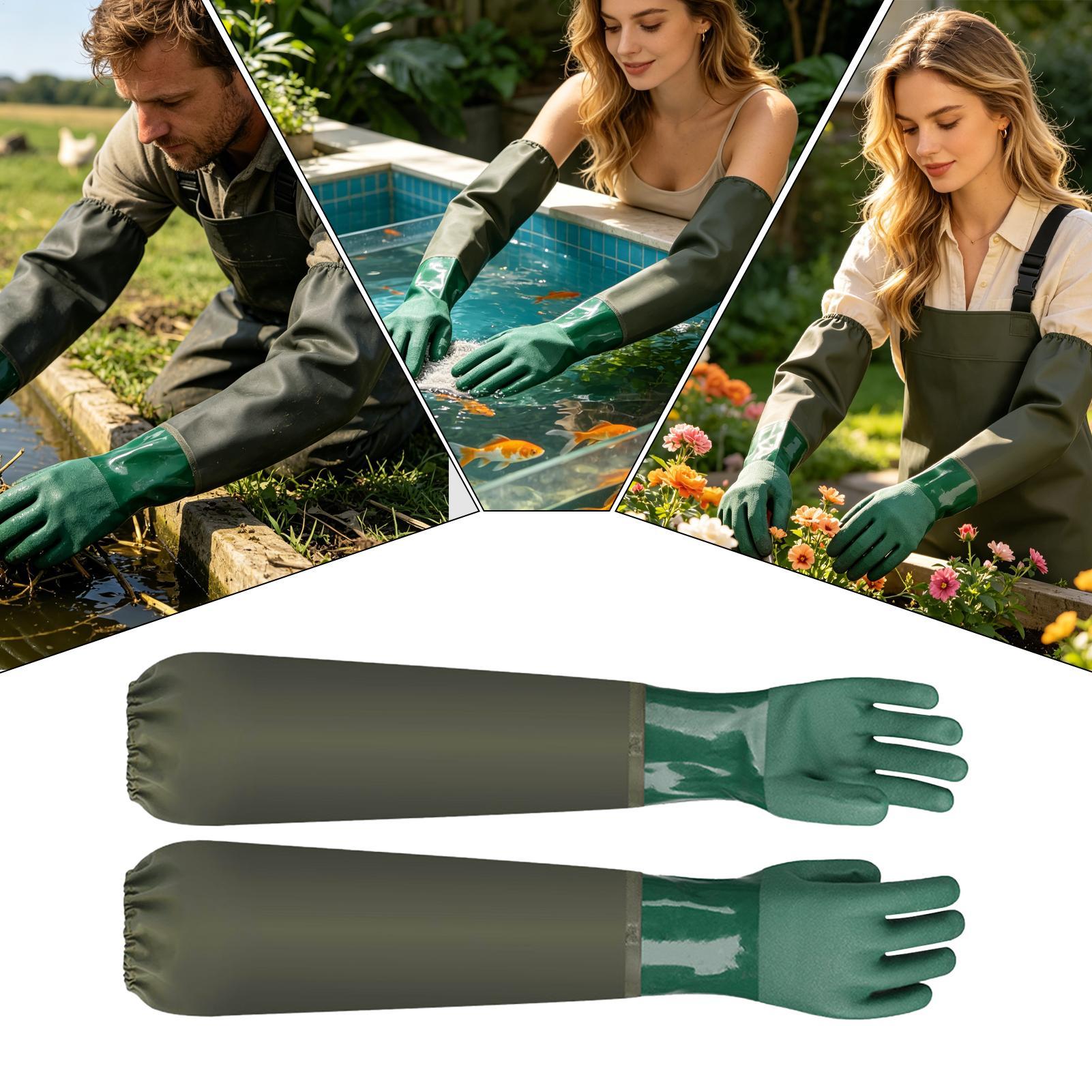 Luvas de borracha impermeáveis - Rubber Glove Cleaning avaliação e preço