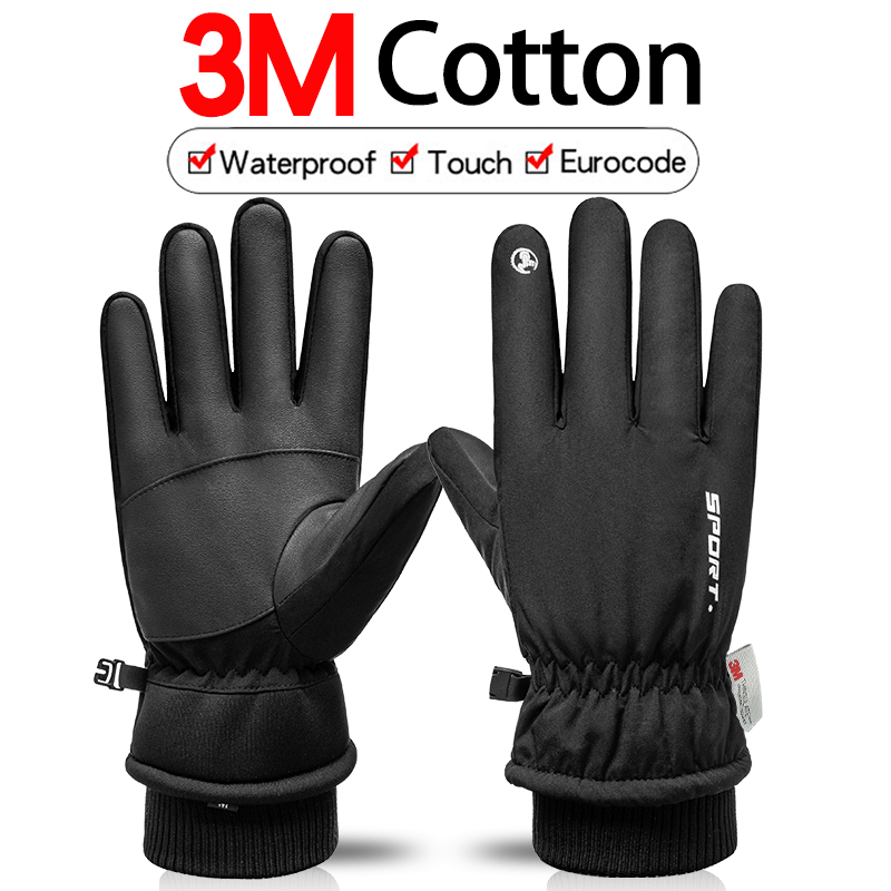 Inverno térmico ciclismo luvas - Ski Glove Waterproof avaliação e preço