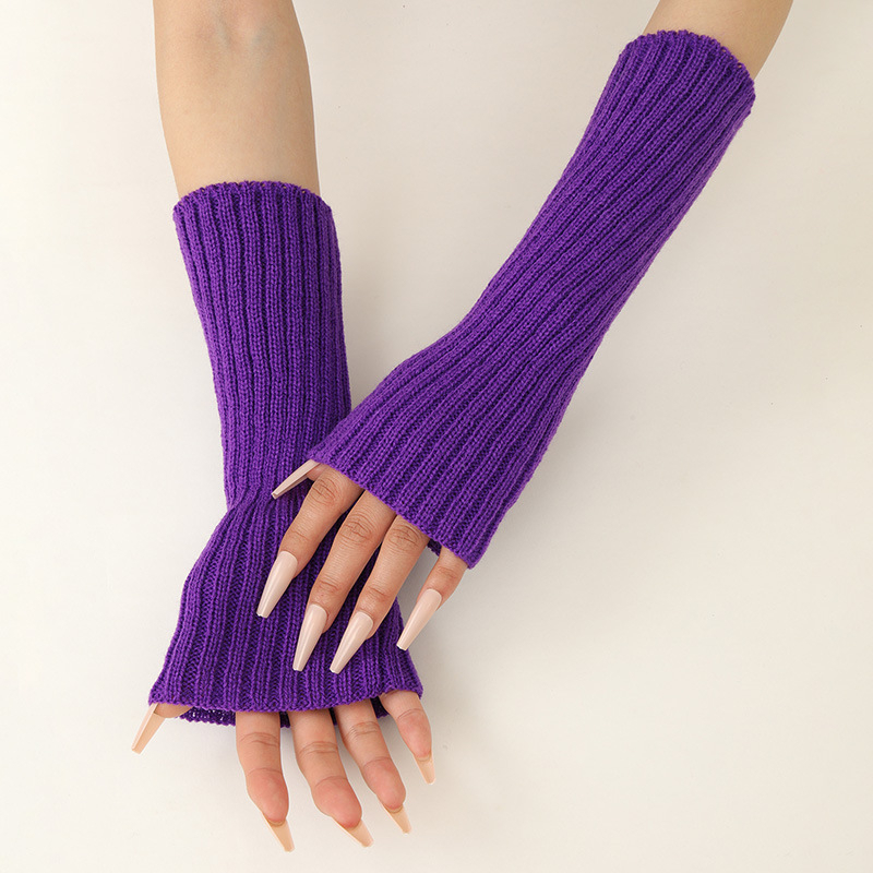 Meninas coloridas quentes de m - Fingerless Glove Knit avaliação e preço