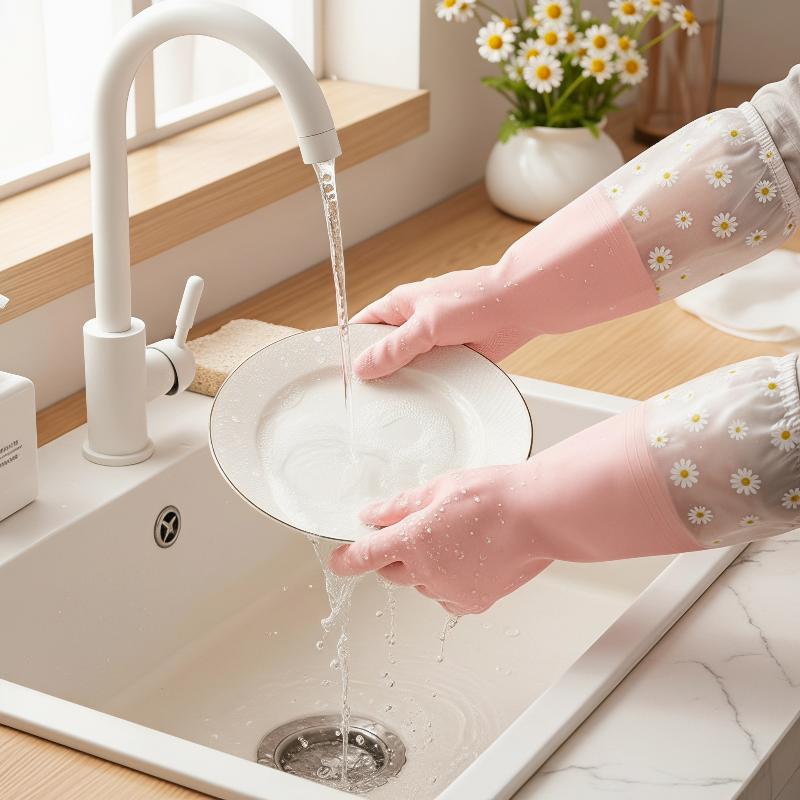 Luvas de Limpeza Impermeáveis  - Rubber Glove Cleaning avaliação e preço