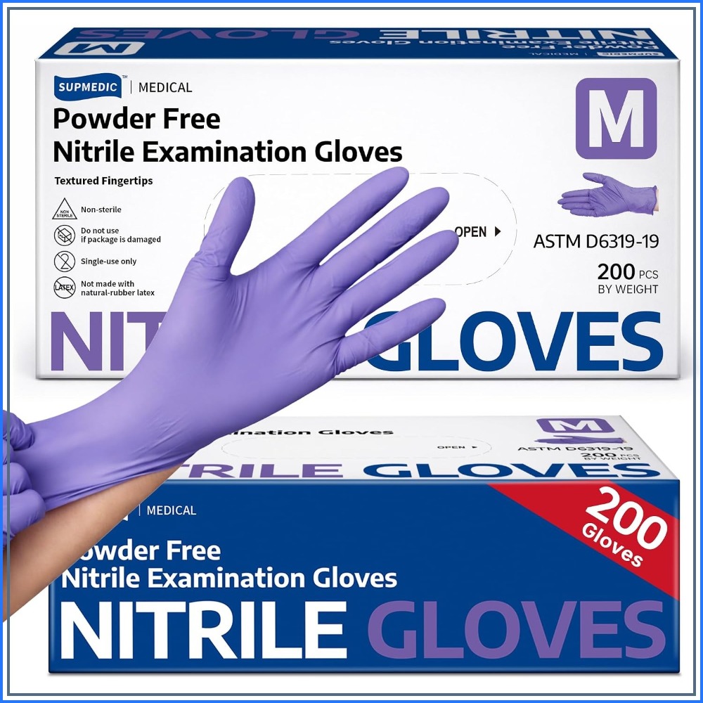 Luvas Descartáveis de Nitrilo, - Exam Glove Nitrile avaliação e preço