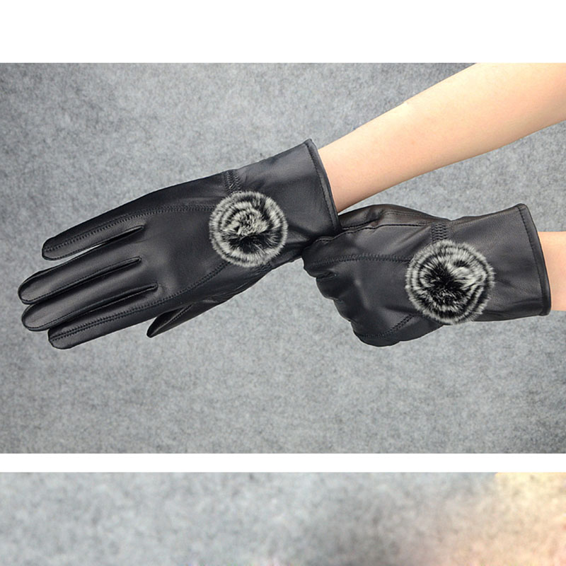 Luva feminina de couro legítim - Wool Glove Lined avaliação e preço