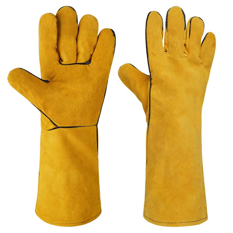 1 par de luvas de couro para s - Heat Resistant Glove avaliação e preço