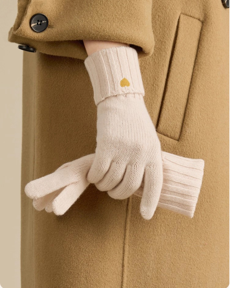 100% lã inverno gorro chapéu c - Wool Glove Lined avaliação e preço
