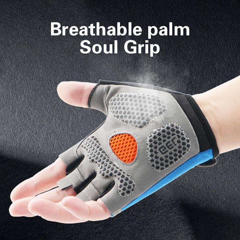 1 par de luvas de ciclismo sem - Fingerless Glove Knit avaliação e preço