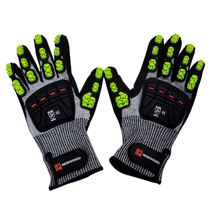 Novas luvas mecânicas anti-imp - Work Glove Impact avaliação e preço