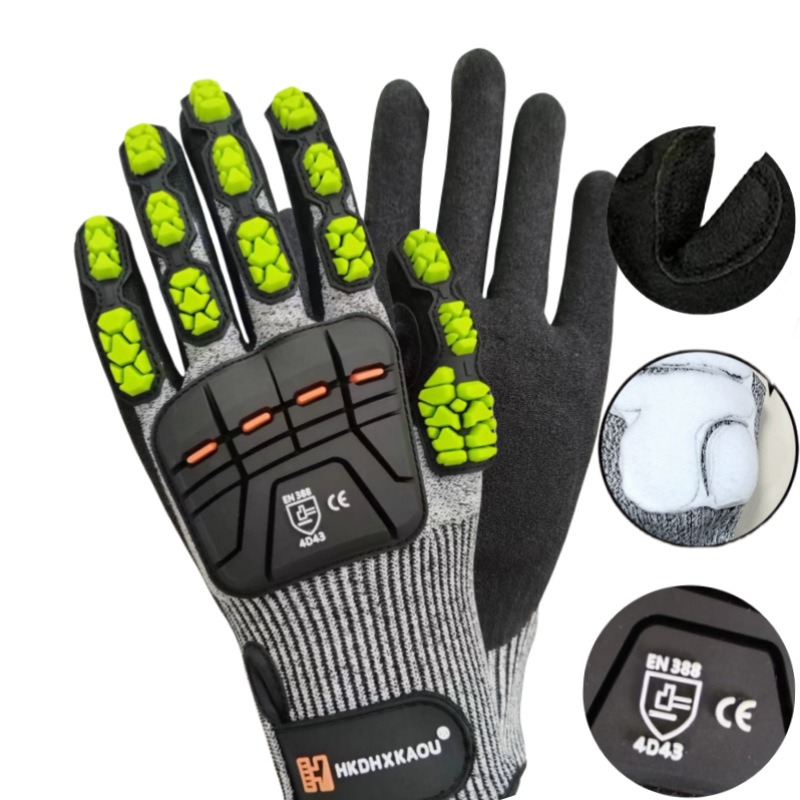 Novas luvas mecânicas anti-imp - Work Glove Impact avaliação e preço