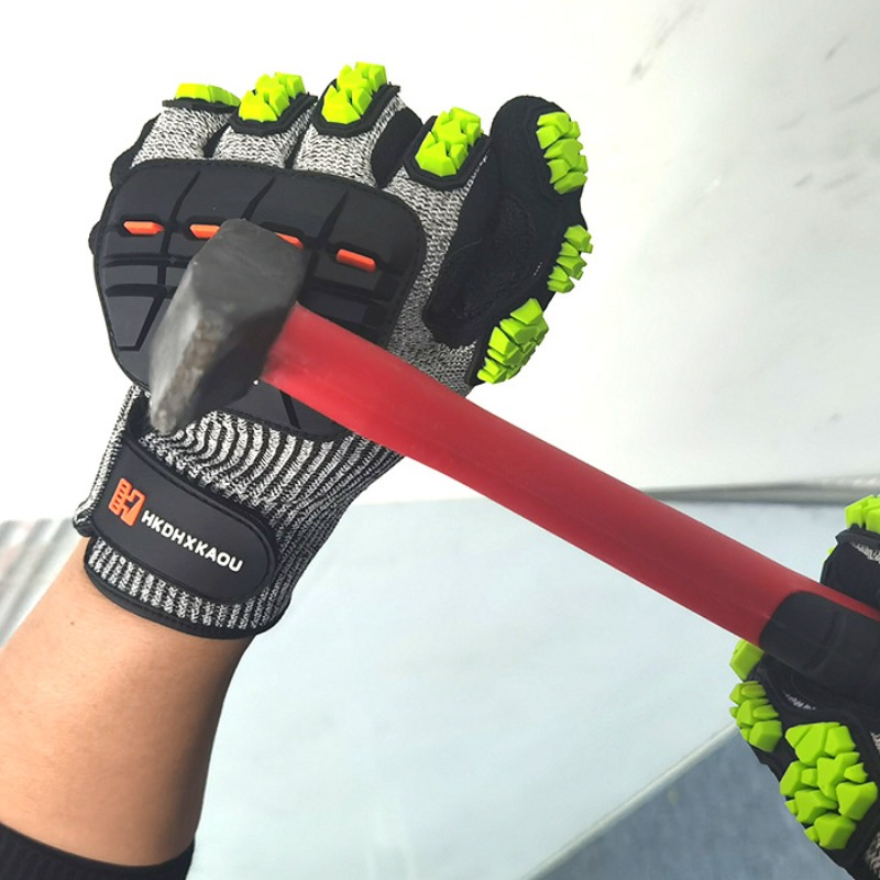 Novas luvas mecânicas anti-imp - Work Glove Impact avaliação e preço