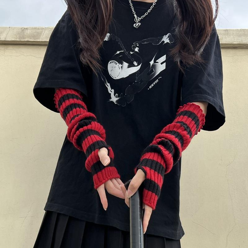 Inverno quente mangas comprida - Fingerless Glove Knit avaliação e preço