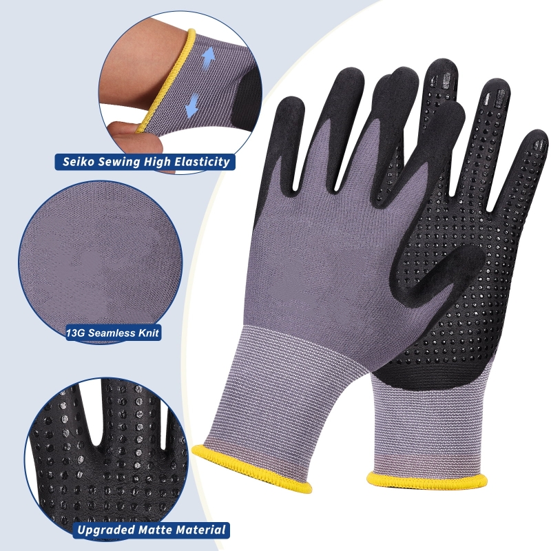 Luvas de trabalho de segurança - Nitrile Mechanic Glove avaliação e preço
