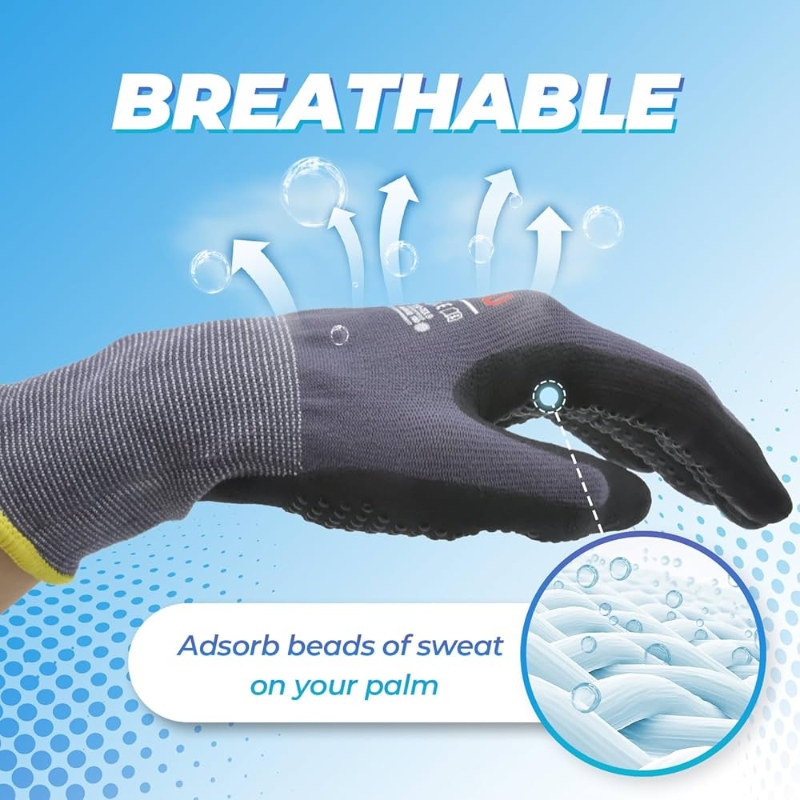 Luvas de trabalho de segurança - Nitrile Mechanic Glove avaliação e preço