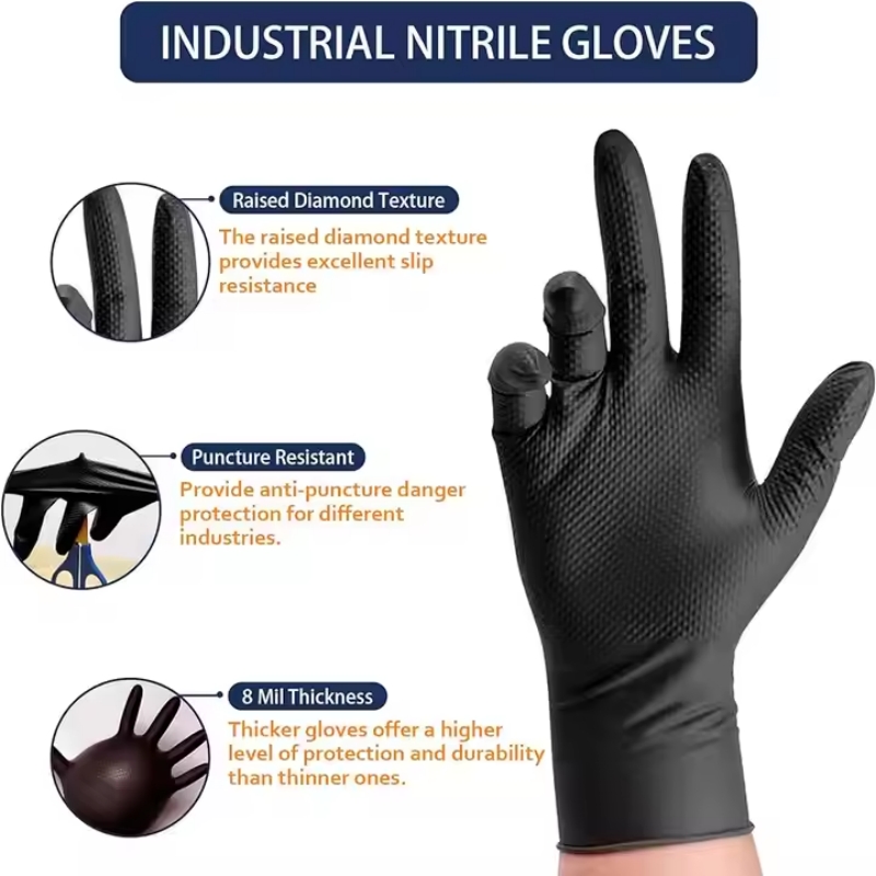 Luvas de trabalho de segurança - Nitrile Mechanic Glove avaliação e preço