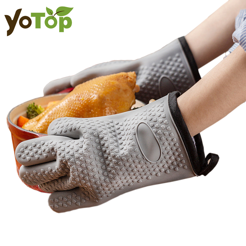 Luvas de silicone resistentes  - Oven Mitt Silicone avaliação e preço